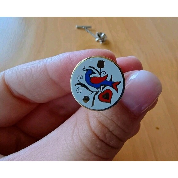 Vintage Mens Jewelry Assorted Lot Of 4 Tie Tacks Gold And Silver Tone - Picture 4 of 5